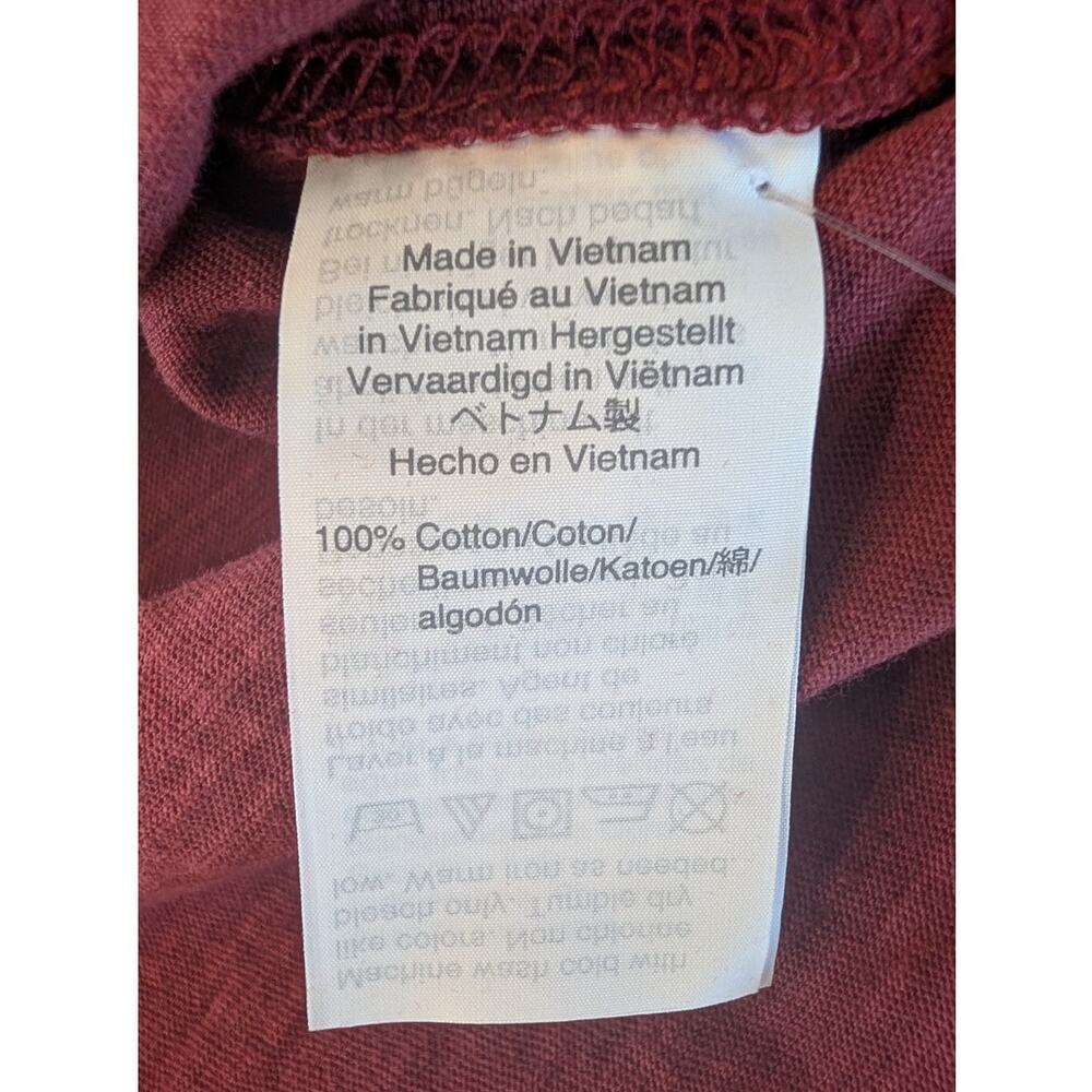 Madewell Whisper Cotton Pocket Tank Top XXS Dusty Burgundy NWT - Picture 7 of 8